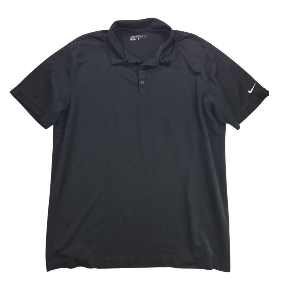Nike Golf | Black Short Sleeve 3 Button Golf Shirt | Size XL